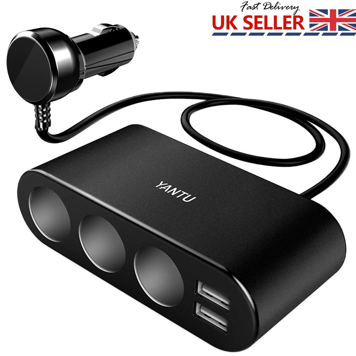 DC 12-24V Car Cigarette Lighter Adapter 120W Car Charger Dual USB Ports And 3 Sockets Cigarette Lighter Power Splitter
DC 12-24V Car Cigarette Lighter Adapter 120W Car Charger Dual USB Ports And 3 Sockets Cigarette Lighter Power Splitter