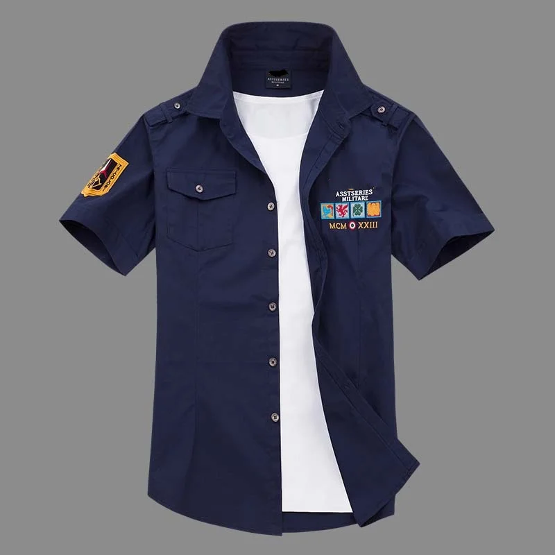 Drop Shipping Air Force Men Military Summer Shirts Chest Logo Embroidery Arm Patch Men Tactical Shirts Casual Cotton Shirts Men 
Drop Shipping Air Force Men Military Summer Shirts Chest Logo Embroidery Arm Patch Men Tactical Shirts Casual Cotton Shirts Men