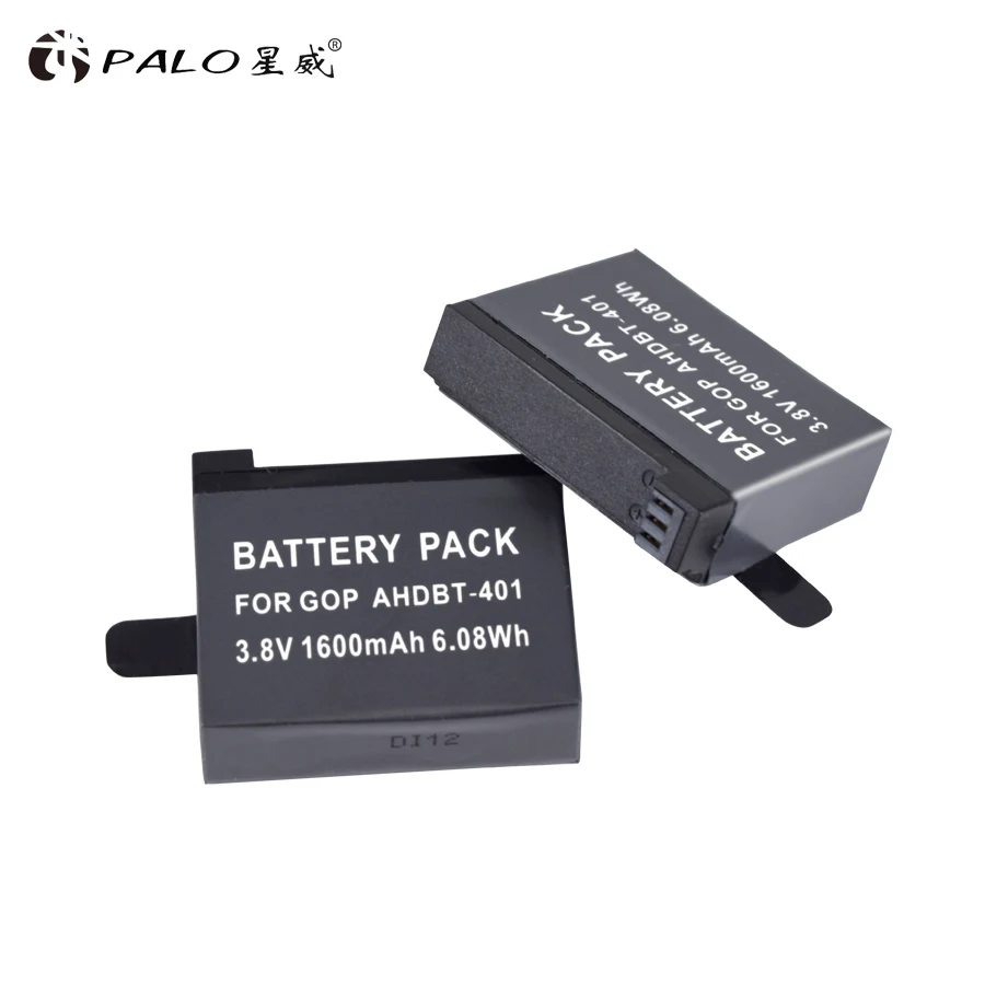 PALO 1600 мАч AHDBT-401 Акку для Gopro Hero 4 батареи Go Pro Hero4 bateria AHDBT 401 аксессуары экшн-камеры |