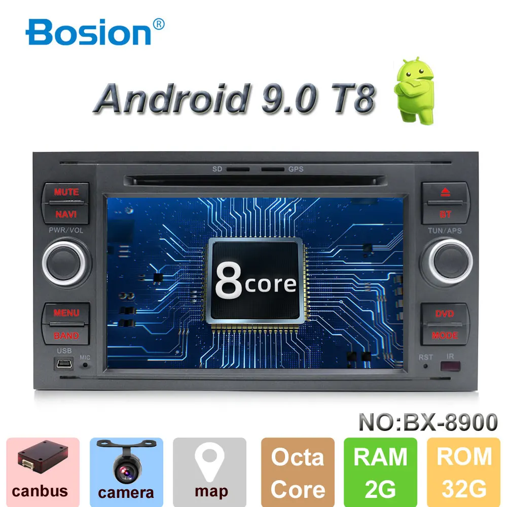 Чистый 7 дюймовый 2din Android 8 1 автомобильный DVD плеер gps Navi Стерео Радио для C Max Connect