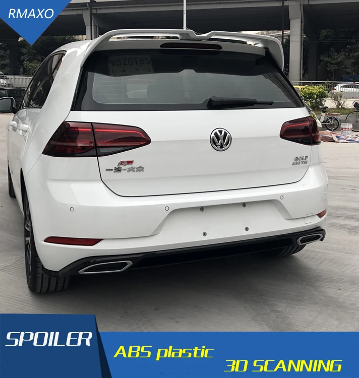 Спойлер для Golf R MK7 7 заднее крыло автомобиля из АБС пластика задний спойлер