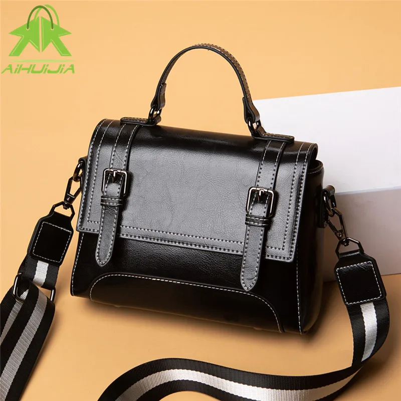 Fashion All-match Womens Genuine Leather Messenger Bag 2021 New Retro Solid Color Shoulder Bags Simplicity Travel Women Handbag
Fashion All-match Womens Genuine Leather Messenger Bag 2021 New Retro Solid Color Shoulder Bags Simplicity Travel Women Handbag