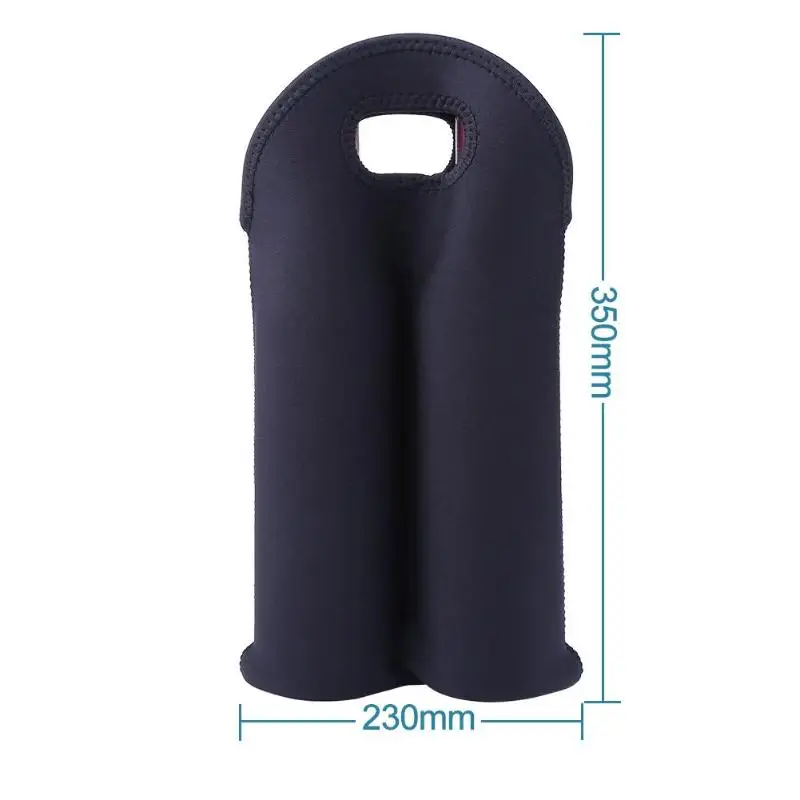 Portable 2 Bottles Neoprene Wine Bottle Freezer Bag Cooler Wine-bottle Protect Insulated Covers Beer Cooling Holder Carrier | Дом и сад