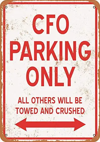 Aluminum Metal Novelty Sign 12x8,CFO Parking Only,Wall Sign Art Iron Painting Retro Metal Plaque Decor Warning Signs for Cafe Ba
Aluminum Metal Novelty Sign 12x8,CFO Parking Only,Wall Sign Art Iron Painting Retro Metal Plaque Decor Warning Signs for Cafe Ba