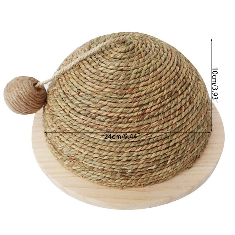 2021 Creative Cat Scratching Mat Wooden Bottom Plate Straw Semi-Circular Grinding Claw for Cats Protecting Furniture Supplies
2021 Creative Cat Scratching Mat Wooden Bottom Plate Straw Semi-Circular Grinding Claw for Cats Protecting Furniture Supplies