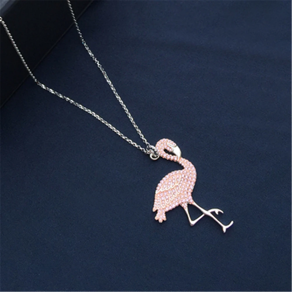 popzone s925 sterling silver new personality bird necklace female brand style pink diamond flamingo mid-length sweater chain
popzone s925 sterling silver new personality bird necklace female brand style pink diamond flamingo mid-length sweater chain