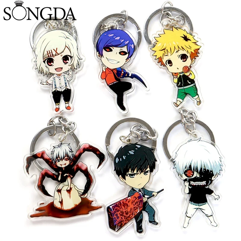 Tokyo Ghoul Keychain Kaneki Ken Sasaki Haise Acrylic Q Version Key Chain Acrylic Keyring Bag Charm Cute Anime Accessories Gifts
Tokyo Ghoul Keychain Kaneki Ken Sasaki Haise Acrylic Q Version Key Chain Acrylic Keyring Bag Charm Cute Anime Accessories Gifts