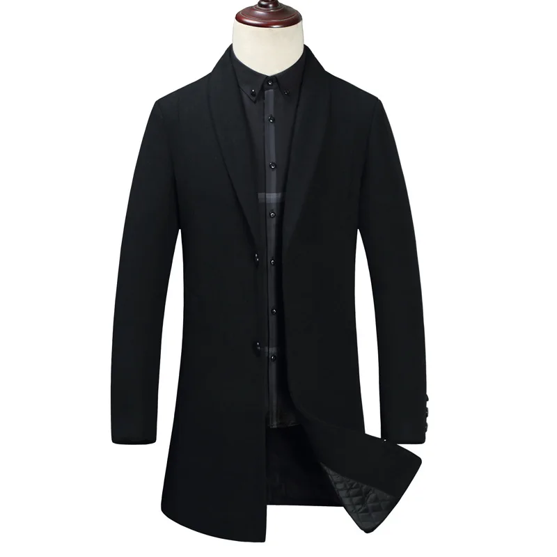 2019 Winter New Men's Long Wool Coat Business Fashion Slim Fit Thicken Warm Overcoat Male Brand Trench Coat
2019 Winter New Men's Long Wool Coat Business Fashion Slim Fit Thicken Warm Overcoat Male Brand Trench Coat