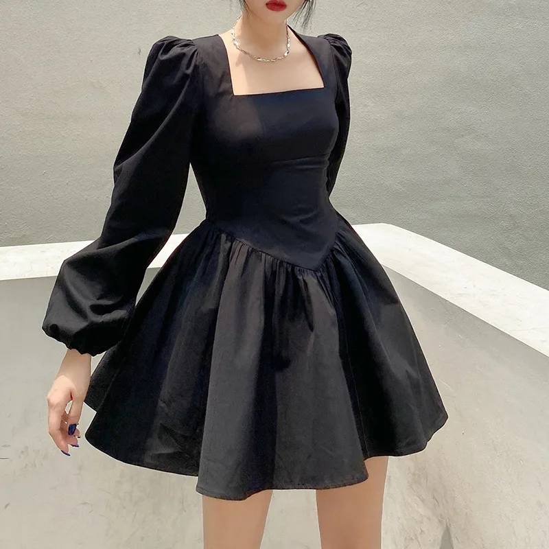 2021 Women Elegant Slim A-line Dress Summer Female Sexy Solid Color Long Puff Sleeves Dress Party Streetwear Vestidos
2021 Women Elegant Slim A-line Dress Summer Female Sexy Solid Color Long Puff Sleeves Dress Party Streetwear Vestidos