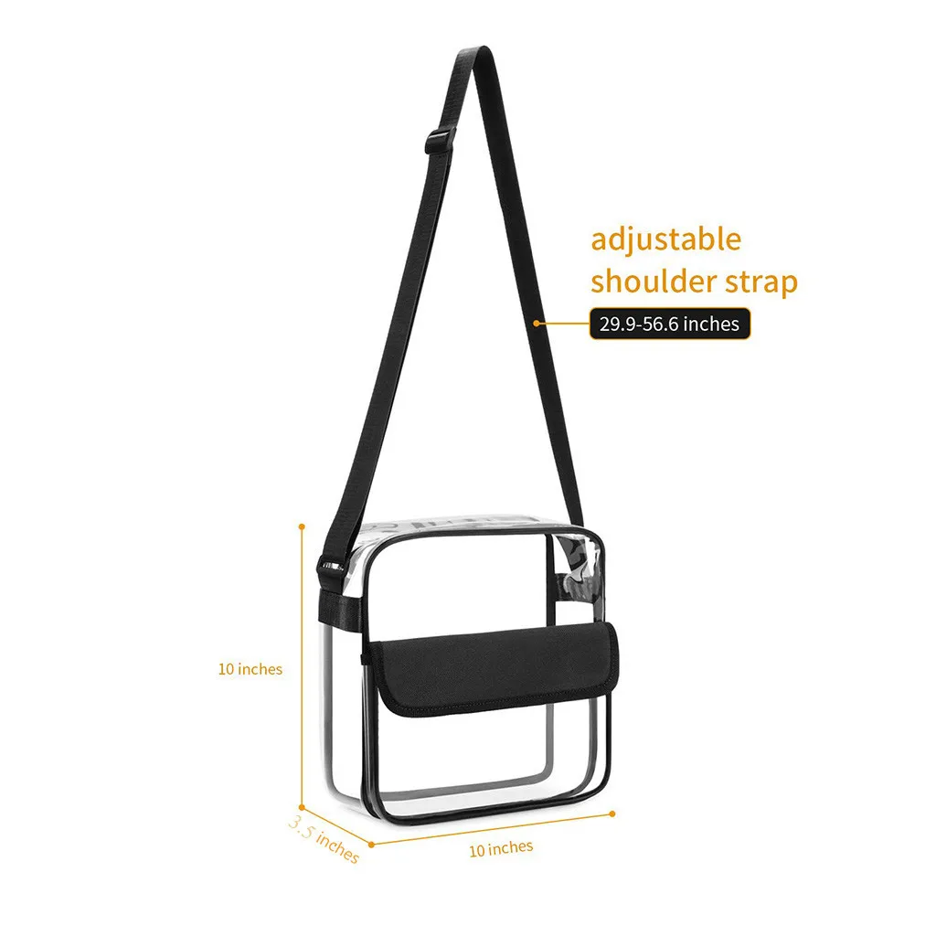 Transparent Single Shoulder Slung Travel Shopping Bag Gym Beach Bag Storage Bag
Transparent Single Shoulder Slung Travel Shopping Bag Gym Beach Bag Storage Bag