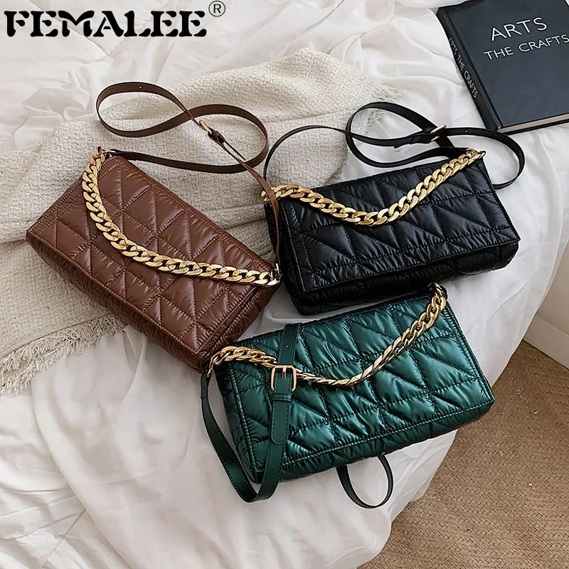 Padded Design Minimalist Quilted Flap Square Crossbody Bag for Women 2022 Brand Luxury Ladies Shoulder Handbags Thick Chain
Padded Design Minimalist Quilted Flap Square Crossbody Bag for Women 2022 Brand Luxury Ladies Shoulder Handbags Thick Chain