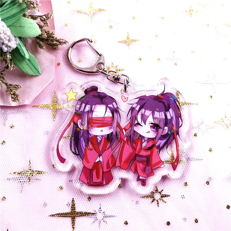 Новый дизайн Mo Dao Zu Shi брелок модный мультяшный рисунок Lan wangji Wei wuxian Zhu