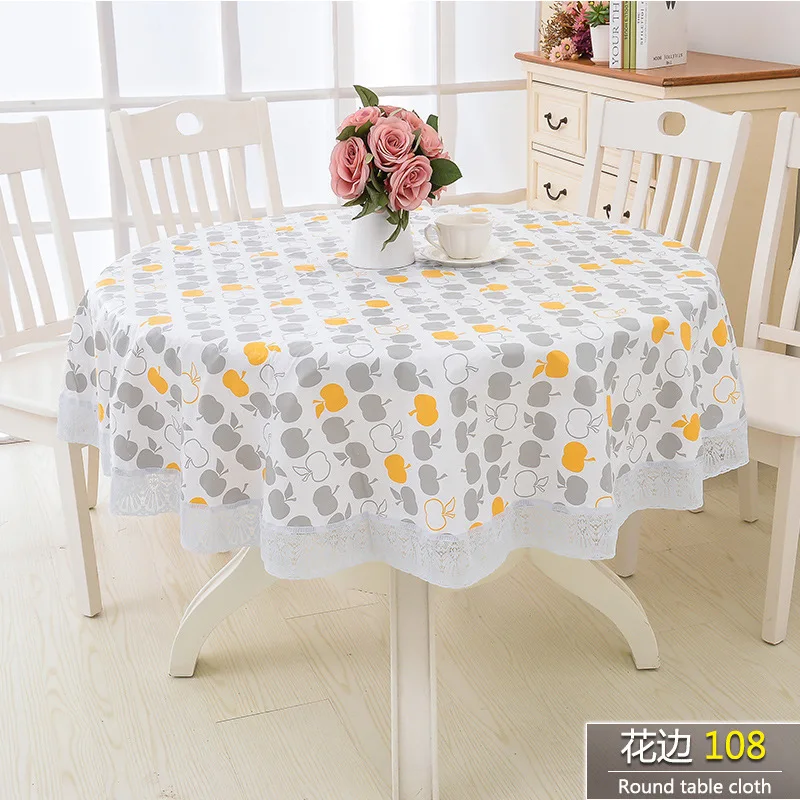 Flower Style Round Tablecloth Pastoral Pvc Plastic Kitchen Tablecloth Oilproof Decorative Elegant Waterproof Fabric Table Cover
Flower Style Round Tablecloth Pastoral Pvc Plastic Kitchen Tablecloth Oilproof Decorative Elegant Waterproof Fabric Table Cover