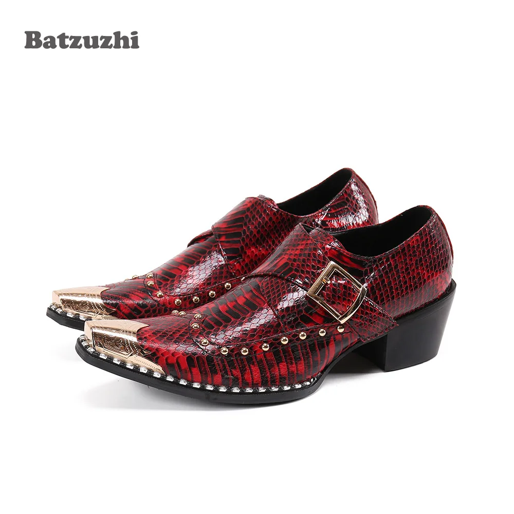 Batzuzhi 6.5cm Heels Height Men's Shoes Golden Toe Formal Leather Dress Shoes for Men Party & Wedding zapatos de hombre,Sizes 46
Batzuzhi 6.5cm Heels Height Men's Shoes Golden Toe Formal Leather Dress Shoes for Men Party & Wedding zapatos de hombre,Sizes 46