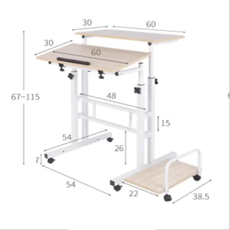 Standing Computer Desk Laptop Table with Mouse Keyboard Shelf Tray Height Adjustable Study Table
Standing Computer Desk Laptop Table with Mouse Keyboard Shelf Tray Height Adjustable Study Table
