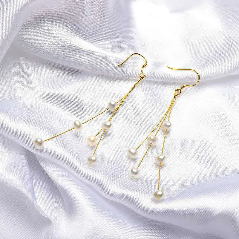 Charm Real Freshwater 5-6MM Pearl Earrings Gold Plated Drop Earrings Nice Party Wedding Women Women Gift 10 pairs/lot
Charm Real Freshwater 5-6MM Pearl Earrings Gold Plated Drop Earrings Nice Party Wedding Women Women Gift 10 pairs/lot