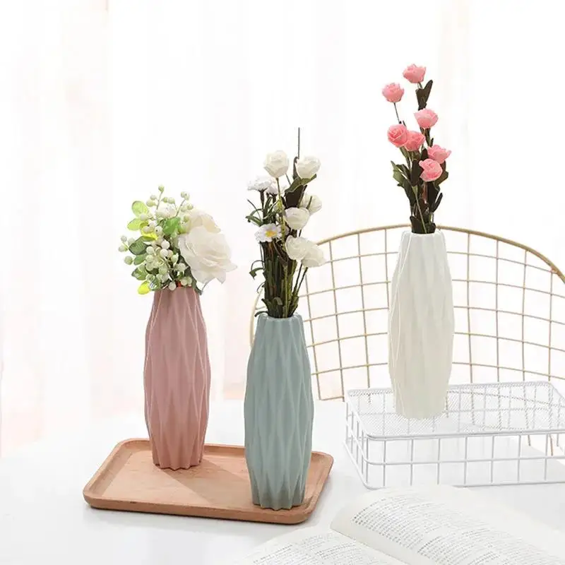 Plastic Vase Decoration Anti-fall Nordic Style Living Room Creative Dried Flower Flower Arrangement Container Desktop Ornaments
Plastic Vase Decoration Anti-fall Nordic Style Living Room Creative Dried Flower Flower Arrangement Container Desktop Ornaments