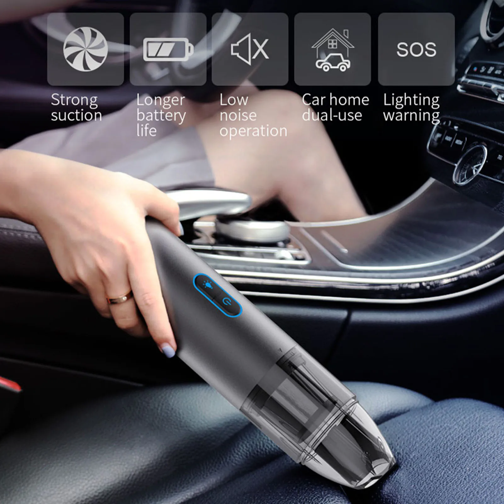 3-in-1 Portable Wireless Car Vacuum Cleaner With Handheld Vacuum Cleaner Car Household 60W4000pa Strong Suction Mini Cleaner
3-in-1 Portable Wireless Car Vacuum Cleaner With Handheld Vacuum Cleaner Car Household 60W4000pa Strong Suction Mini Cleaner