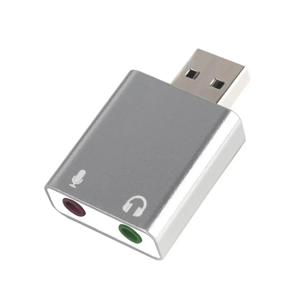 7.1-Channel Aluminum Alloy Usb Sound Card Computer External Sound Card Aluminum Alloy Computer Hardware Usb7.1 Sound Card 
7.1-Channel Aluminum Alloy Usb Sound Card Computer External Sound Card Aluminum Alloy Computer Hardware Usb7.1 Sound Card