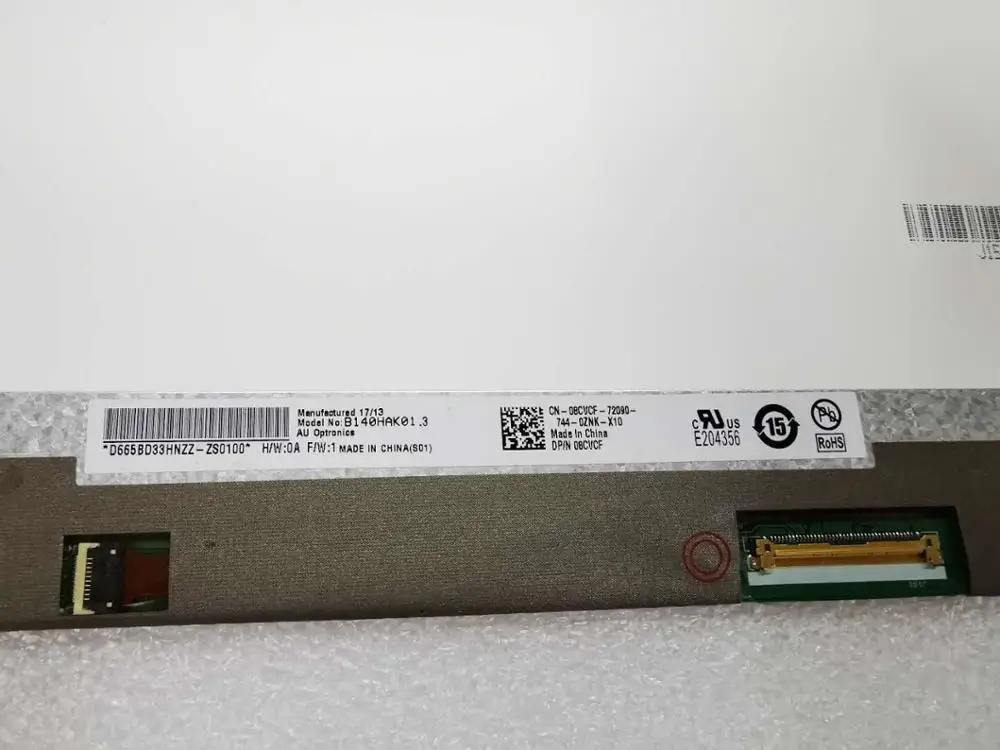 Free Shipping 14.0"Laptop LED LCD Touch Screen Replacement 1920*1080 EDP 40PIN B140HAK01.3
Free Shipping 14.0"Laptop LED LCD Touch Screen Replacement 1920*1080 EDP 40PIN B140HAK01.3