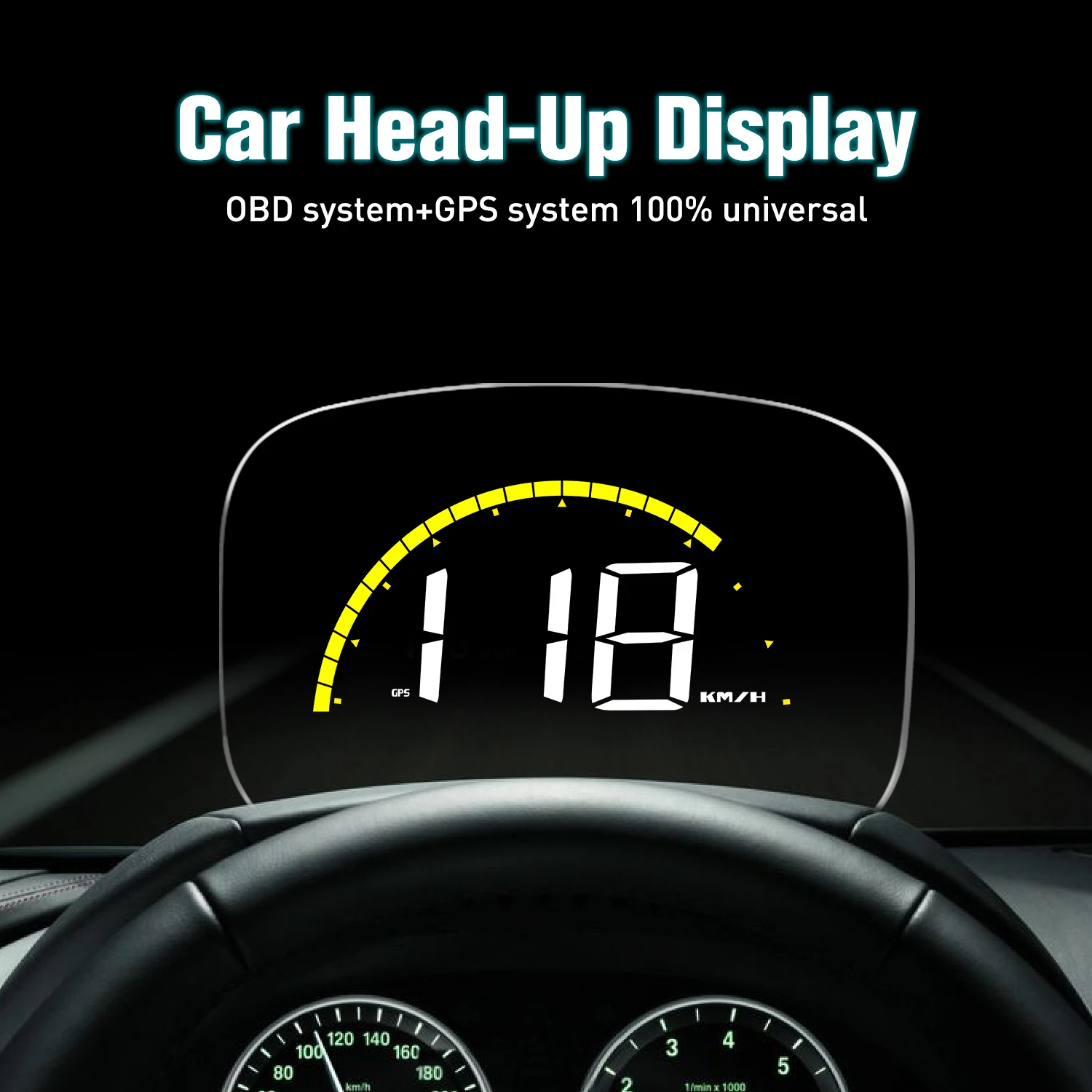 C700S Car HUD OBD2 GPS System Head Up Display Overspeed Security Warning Mirror Digital Windshield Projector RPM Voltage
C700S Car HUD OBD2 GPS System Head Up Display Overspeed Security Warning Mirror Digital Windshield Projector RPM Voltage