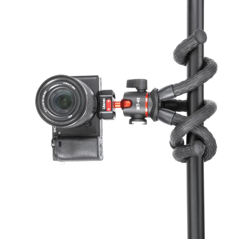Ulanzi MT-45 Flexible Tripod for Camera DSLR Smartphone Action Camera With Cold Shoe Phone Mount Holder for Microphone LED Light
Ulanzi MT-45 Flexible Tripod for Camera DSLR Smartphone Action Camera With Cold Shoe Phone Mount Holder for Microphone LED Light
