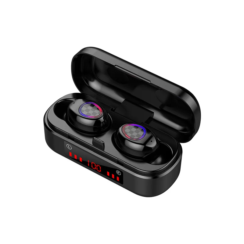 Wireless Bluetooth 5.0 Headset V8 HiFi Stereo Earphones 2000mAh Sports Headphones Mini Earbuds for Android and iOS Smartphones
Wireless Bluetooth 5.0 Headset V8 HiFi Stereo Earphones 2000mAh Sports Headphones Mini Earbuds for Android and iOS Smartphones