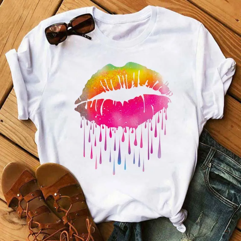 Kawaii Red Mouth Lip Love Print T Shirts Women Casual T Shirt Gift 90s Lady Yong Girl Summer Top Tee Korean Style Tshirts
Kawaii Red Mouth Lip Love Print T Shirts Women Casual T Shirt Gift 90s Lady Yong Girl Summer Top Tee Korean Style Tshirts
