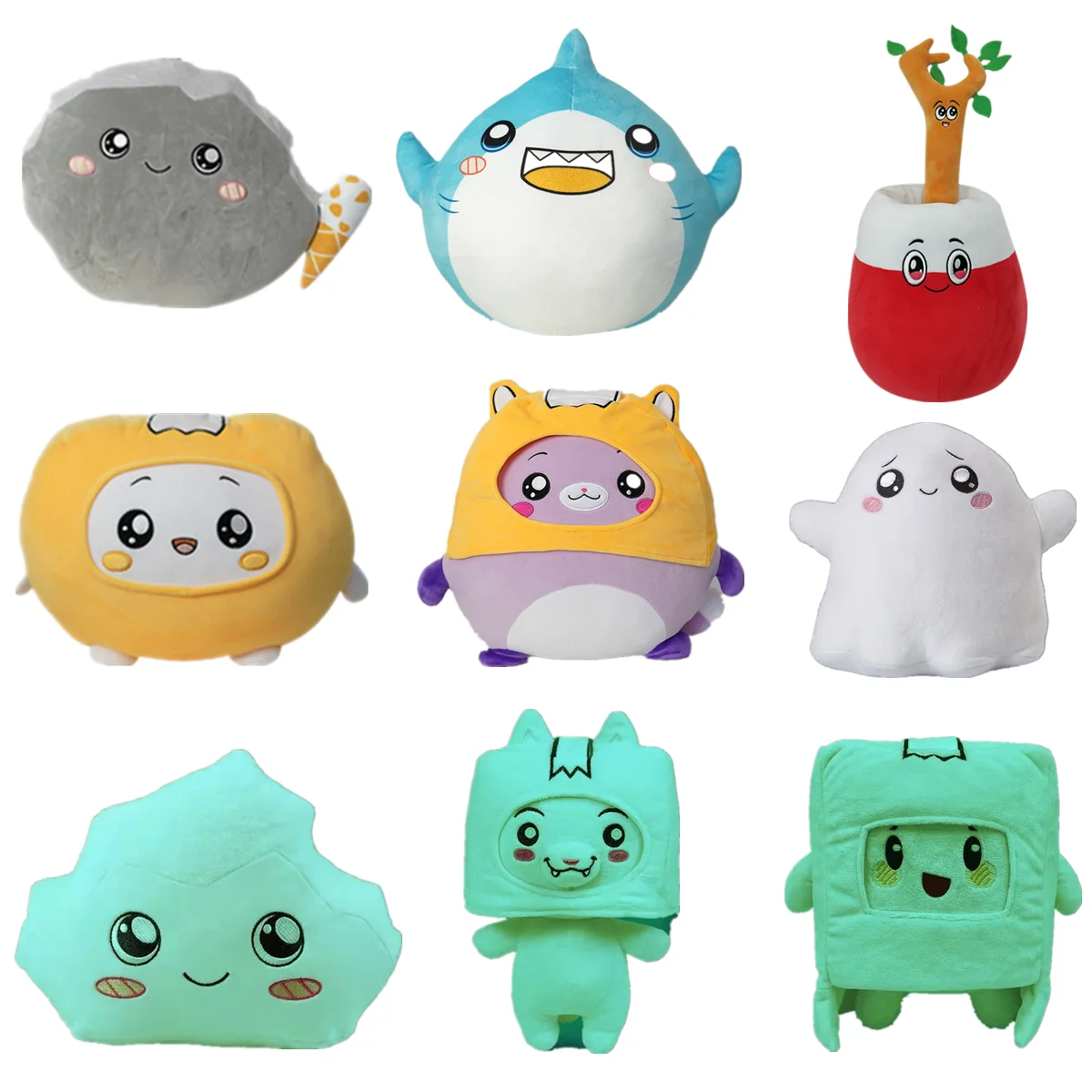 Luminous Plush Toy Fat Lankyboxs Thicc Foxy Shark Rocky Boxy Foxy Round Shape Birthday Valentine's Day Gift Stuffed Plush Doll
Luminous Plush Toy Fat Lankyboxs Thicc Foxy Shark Rocky Boxy Foxy Round Shape Birthday Valentine's Day Gift Stuffed Plush Doll