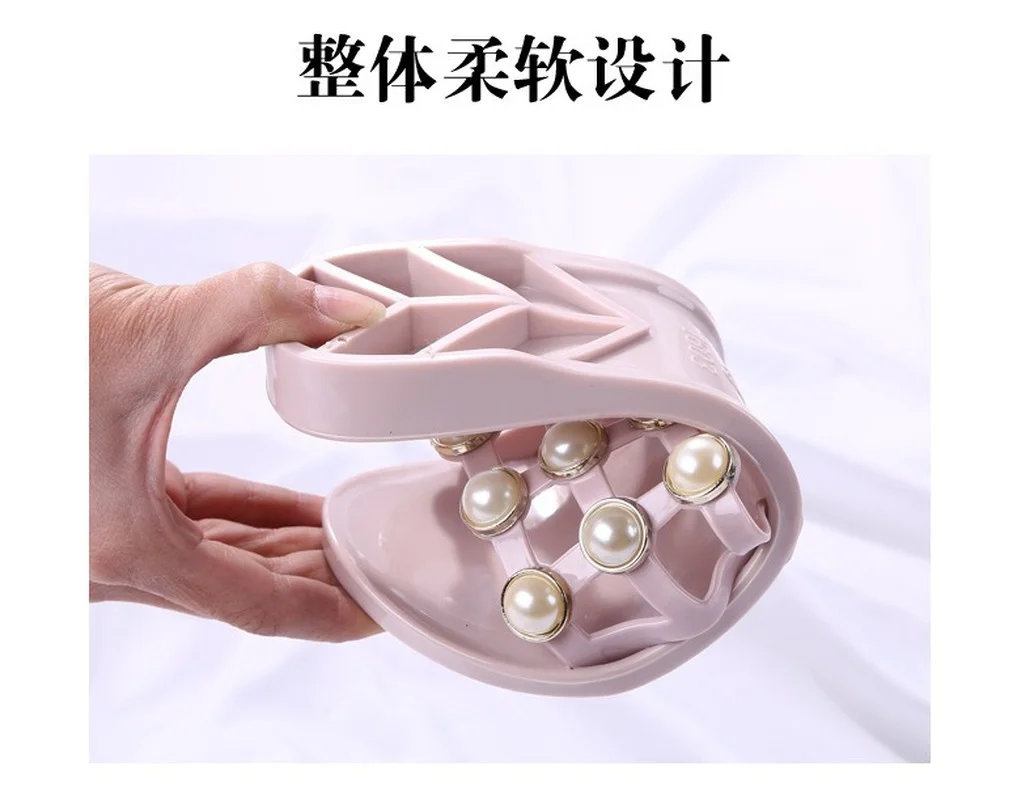 comemore Summer Stylish Outer Wear Crystal Beach Pearl Slippers Women's Korean Version Flat Anti-slip Slippers Women Shoes Woman
comemore Summer Stylish Outer Wear Crystal Beach Pearl Slippers Women's Korean Version Flat Anti-slip Slippers Women Shoes Woman