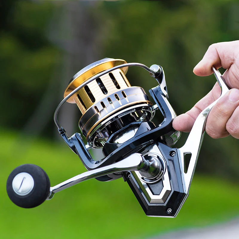 New High Quality Fishing Reel Metal Spool Body Rocker 15KG Max Drag Spinning Reel 4.1:1 Saltwater Fishing Accessories
New High Quality Fishing Reel Metal Spool Body Rocker 15KG Max Drag Spinning Reel 4.1:1 Saltwater Fishing Accessories