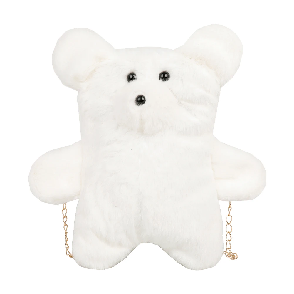 Plush Bear Shaped Cute Handbag Chain Women Clutch Youth Ladies Simple Versatile Bag Casual Shoulder Crossbody Bag
Plush Bear Shaped Cute Handbag Chain Women Clutch Youth Ladies Simple Versatile Bag Casual Shoulder Crossbody Bag