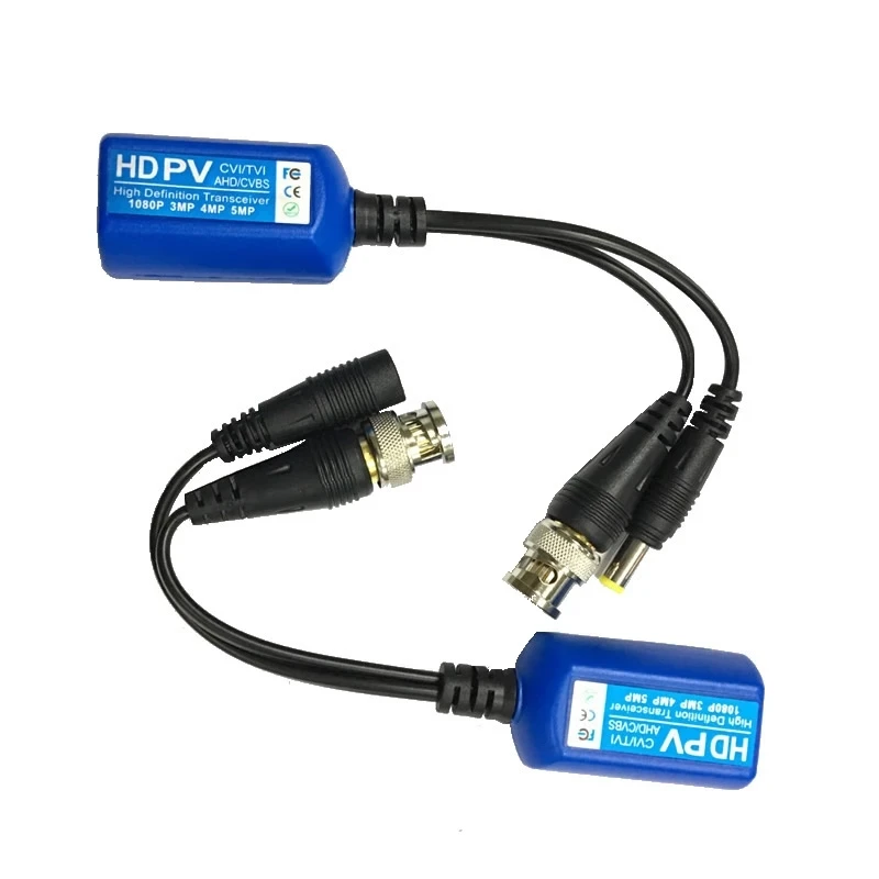 5 Pairs/Lot 5MP Video Balun Passive Balun Video Power Transfer to RJ45 CCTV Transceiver For HD 5MP CVI/TVI/AHD Cameras
5 Pairs/Lot 5MP Video Balun Passive Balun Video Power Transfer to RJ45 CCTV Transceiver For HD 5MP CVI/TVI/AHD Cameras