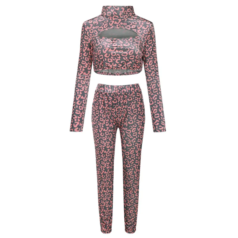 Leopard Print Long Sleeve Crop Top+ Tube Top +pant 3 Pieces Set Mesh Hollow Out Autumn Women Fashion Tracksuit
Leopard Print Long Sleeve Crop Top+ Tube Top +pant 3 Pieces Set Mesh Hollow Out Autumn Women Fashion Tracksuit
