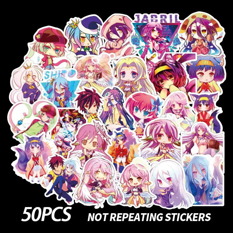 50PCS AC NO GAME NO LIFE Anime Crystal Sticker Waterproof Colorful Classic Fan Collect DIY Public Transit Stickers
50PCS AC NO GAME NO LIFE Anime Crystal Sticker Waterproof Colorful Classic Fan Collect DIY Public Transit Stickers