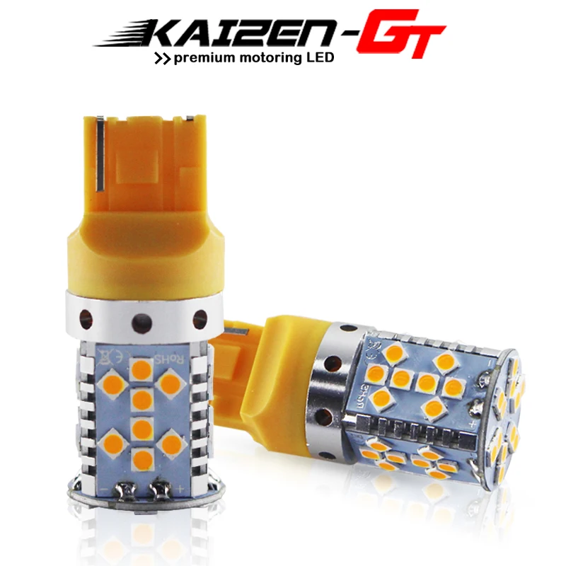 (2) High Power No Hyper Flash Canbus 7440 T20 21W 3030-SMD Amber Yellow 44-SMD Car LED Bulbs For Front or Rear Turn Signal Light
(2) High Power No Hyper Flash Canbus 7440 T20 21W 3030-SMD Amber Yellow 44-SMD Car LED Bulbs For Front or Rear Turn Signal Light