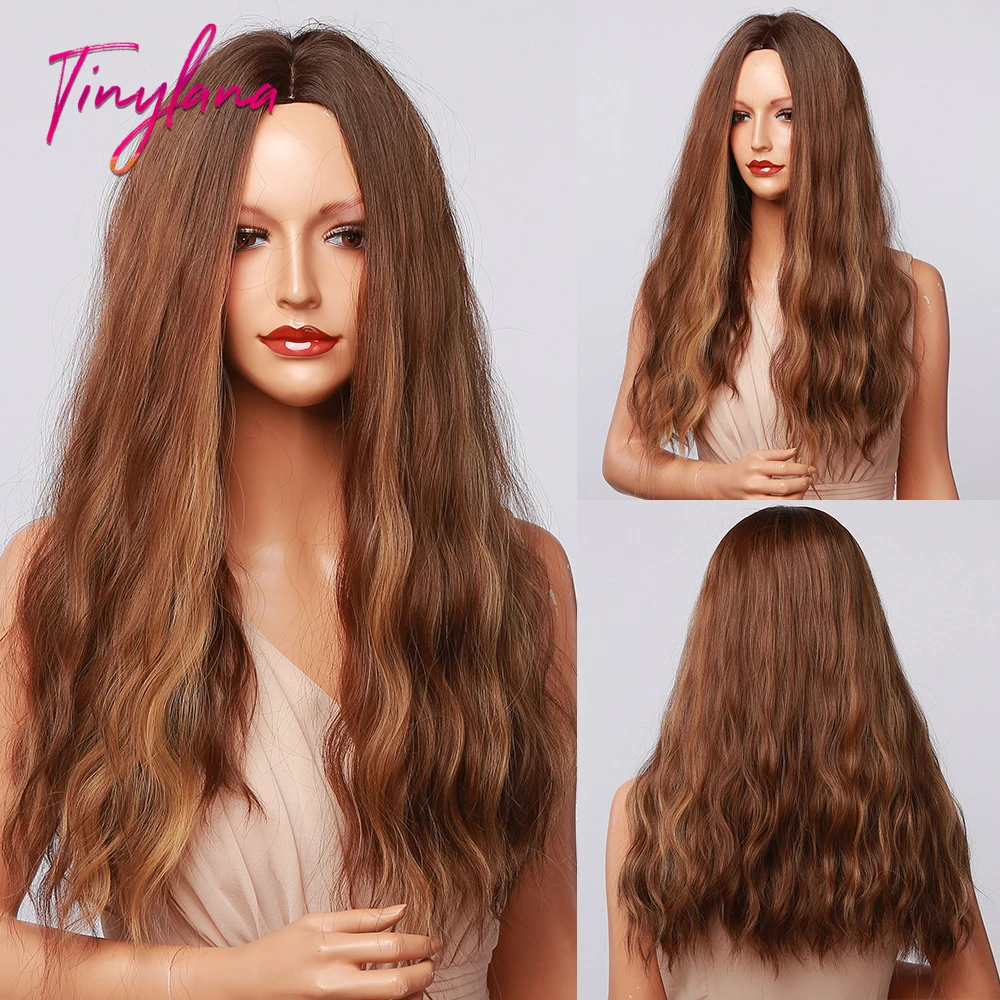 TINY LANA Ash Black Brown Synthetic Wigs Middle Part Long Wave Wigs For Black White Women Cosplay Party Daily Use Heat Resistant
TINY LANA Ash Black Brown Synthetic Wigs Middle Part Long Wave Wigs For Black White Women Cosplay Party Daily Use Heat Resistant