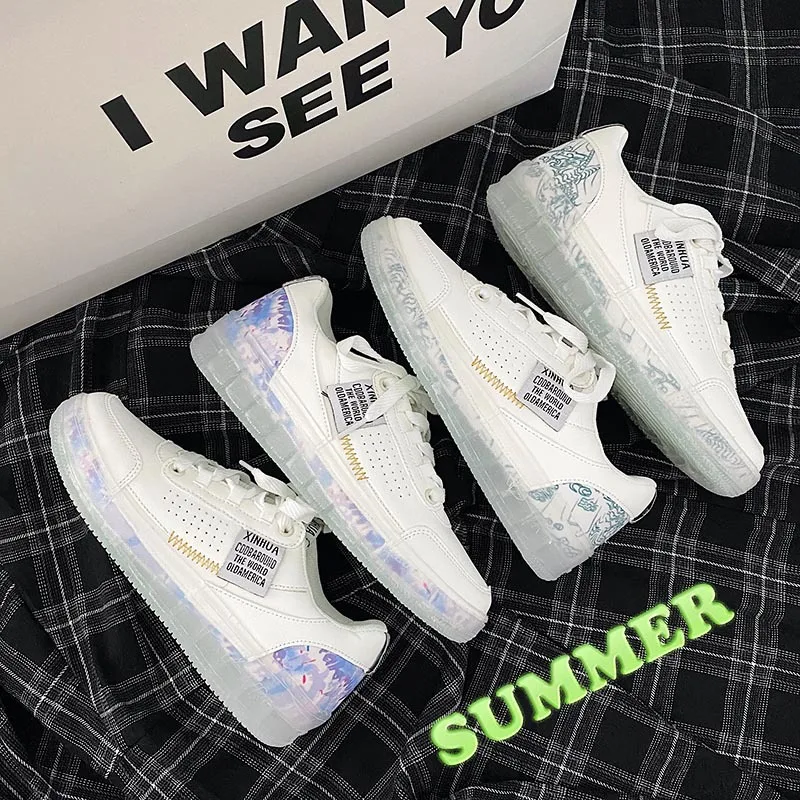 Jelly Bottom Sports White Shoes Women Street Snap Fashion Classic Running Shoes All-Matching Comfortable Lightweight Sneakers
Jelly Bottom Sports White Shoes Women Street Snap Fashion Classic Running Shoes All-Matching Comfortable Lightweight Sneakers