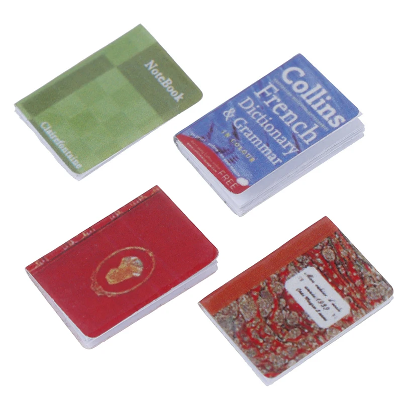 4PCS 1/12 Miniature Scene Model Dollhouse Accessories Book Paper Notebook Children Kids Toys Birthday Gifts Accessories for Doll
4PCS 1/12 Miniature Scene Model Dollhouse Accessories Book Paper Notebook Children Kids Toys Birthday Gifts Accessories for Doll