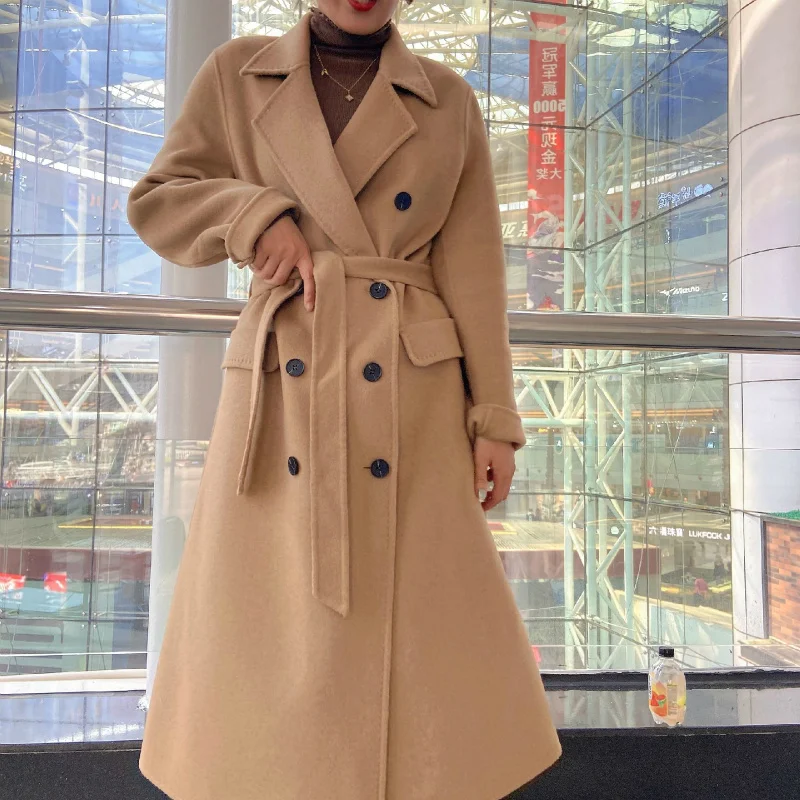 SHZQ зима 2021 женское двубортное длинное Свободное пальто ручной работы из 100% шерсти в Корейском стиле с поясом на шнуровке
SHZQ зима 2021 женское двубортное длинное Свободное пальто ручной работы из 100% шерсти в Корейском стиле с поясом на шнуровке