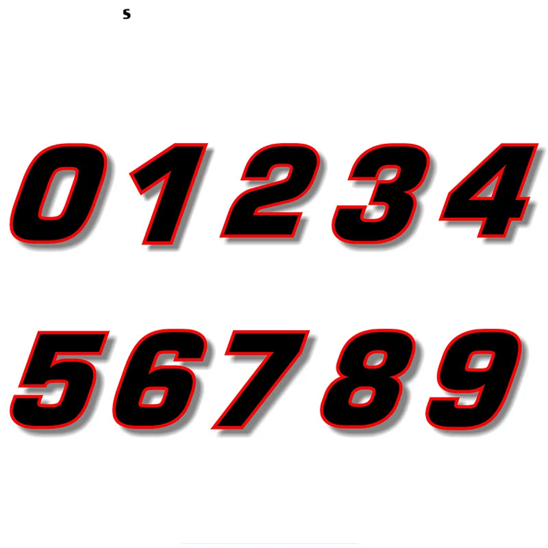 Fuzhen Boutique Decals Exterior Accessories Personality Vinyl Decal Black (Red Outline) Quare Font Race Number Racing Number
Fuzhen Boutique Decals Exterior Accessories Personality Vinyl Decal Black (Red Outline) Quare Font Race Number Racing Number
