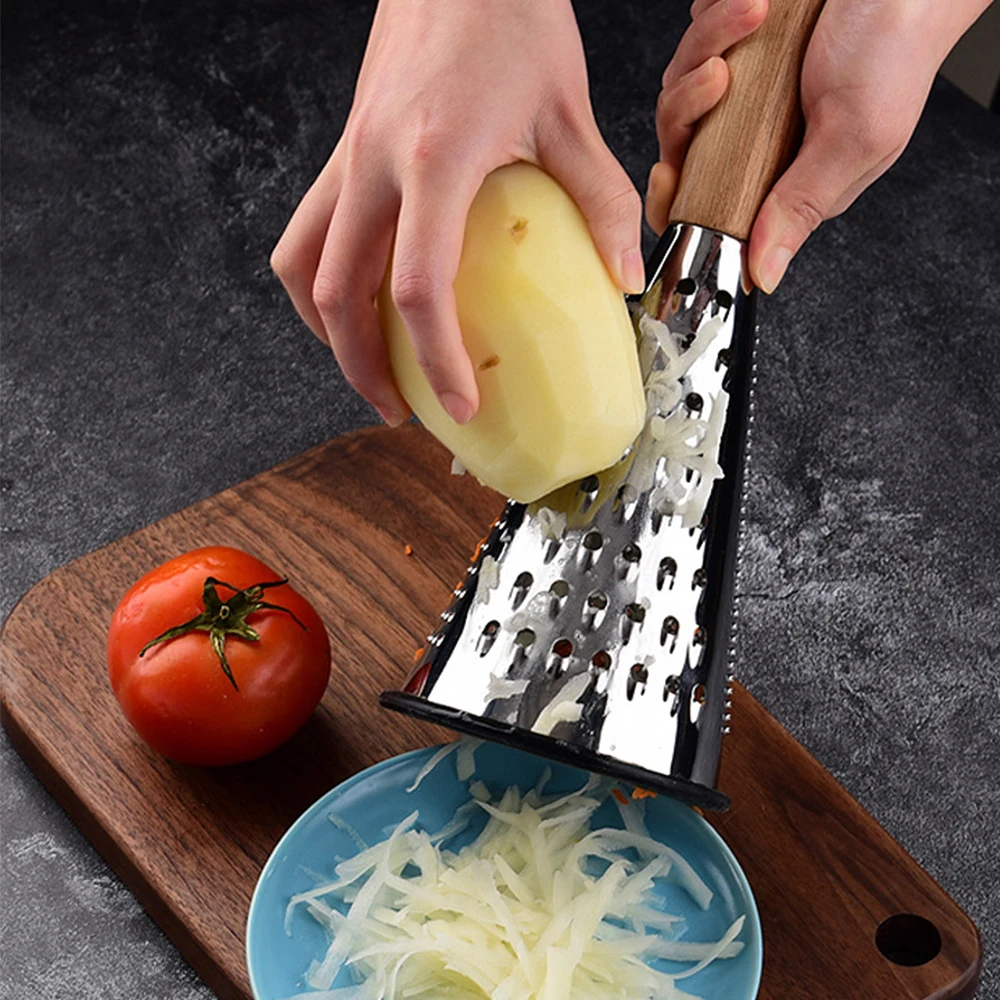 8-Inch Cone Stainless Steel Grater For Fruit Cheese Chopper Potato Slice Grater Vegetable Cutter Kitchen Grater Crusher Tool
8-Inch Cone Stainless Steel Grater For Fruit Cheese Chopper Potato Slice Grater Vegetable Cutter Kitchen Grater Crusher Tool
