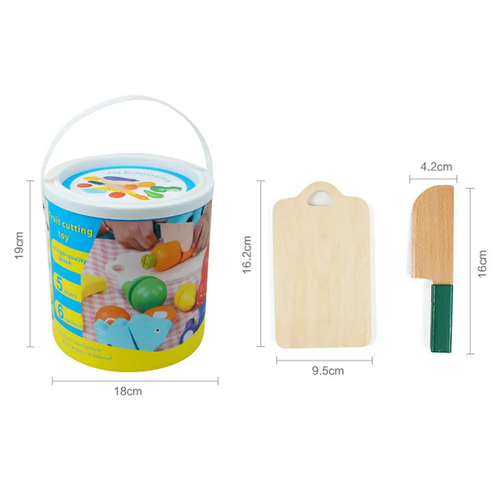 Wooden Fruit Vegetables Kitchen Pretend Role Play Cutting Food Developmental Playset With Cutter Chopping Board 
Wooden Fruit Vegetables Kitchen Pretend Role Play Cutting Food Developmental Playset With Cutter Chopping Board
