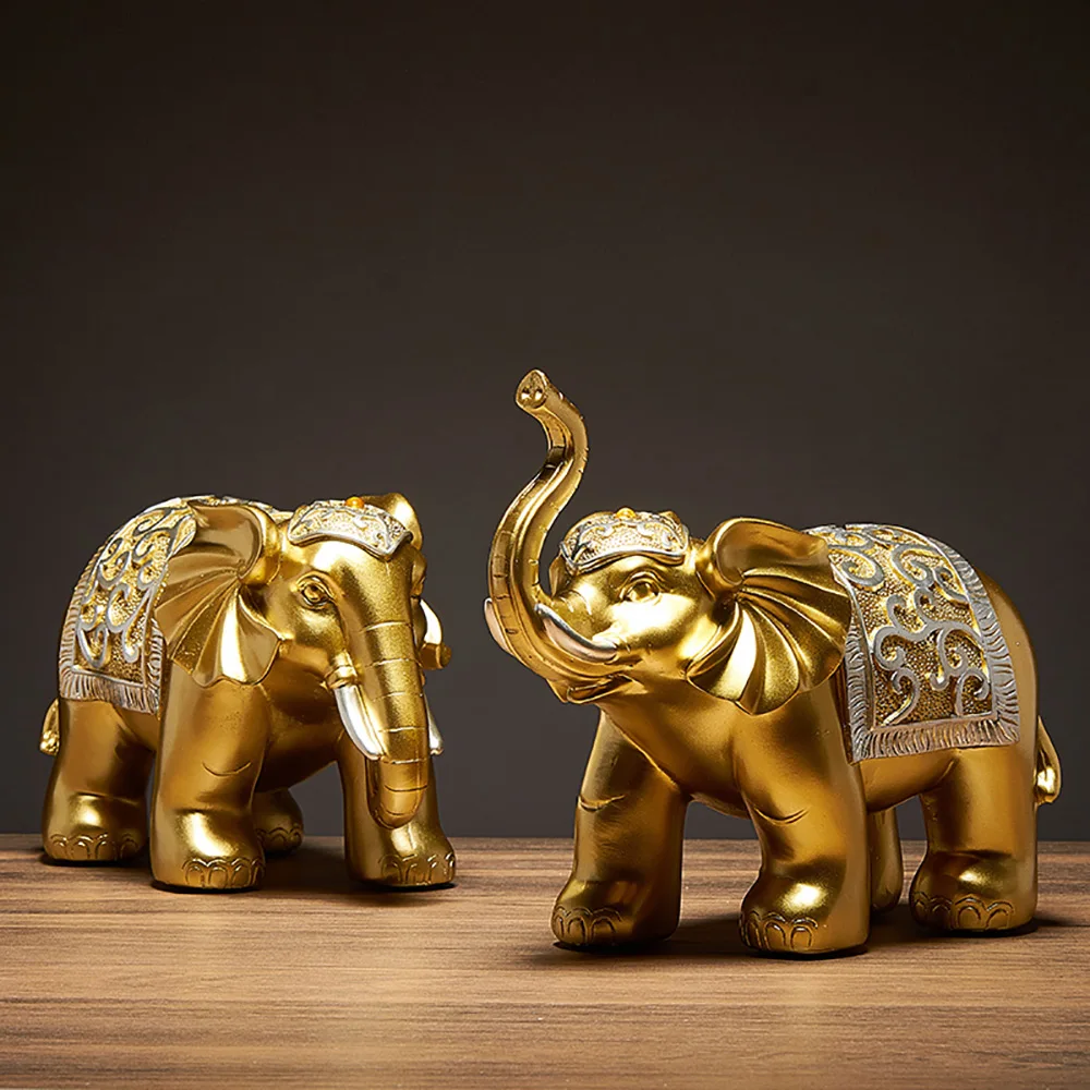 Nordic Decoration Home Two Elephant Living Room TV Cabinet Office Desktop Golden Resin Statue Decoration Home Decorations Gift
Nordic Decoration Home Two Elephant Living Room TV Cabinet Office Desktop Golden Resin Statue Decoration Home Decorations Gift