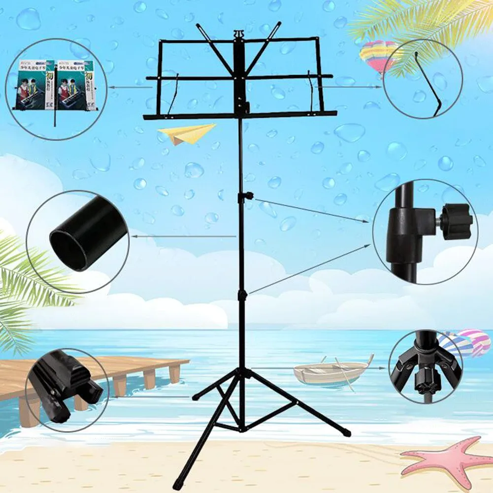 Foldable Music Score Tripod Portable Lifting Folding Music Stand Metal Music Stand To Send Waterproof Handbag Guitar Parts
Foldable Music Score Tripod Portable Lifting Folding Music Stand Metal Music Stand To Send Waterproof Handbag Guitar Parts