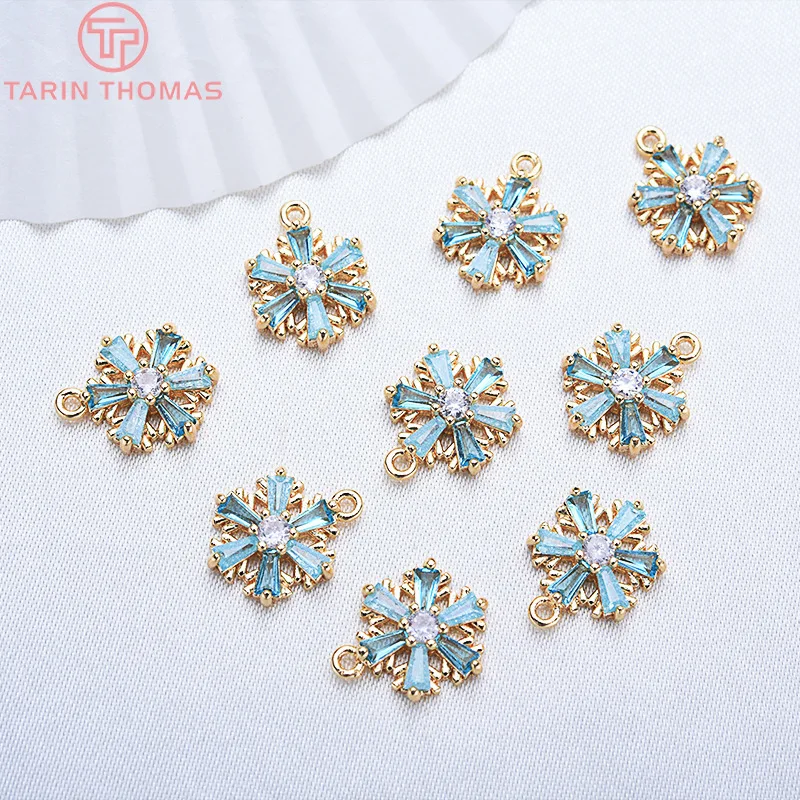 (913)4PCS 13x10MM 24K Gold Color Barss with Zircon Snowflake Charms Pendants Brass With High Quality Diy Findings Accessories
(913)4PCS 13x10MM 24K Gold Color Barss with Zircon Snowflake Charms Pendants Brass With High Quality Diy Findings Accessories