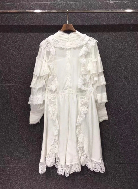 2020 autumn and winter new fashion women's neckline tie knotted ruffled water-soluble solid color long-sleeved dress 12
2020 autumn and winter new fashion women's neckline tie knotted ruffled water-soluble solid color long-sleeved dress 12