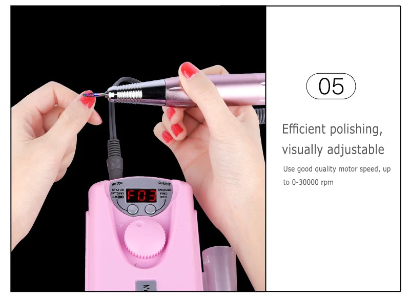 New Rechargeable Electric Nail Art Drill Manicure Machine With Polishing Head Pedicure Nail File Tool Pen Nail Polisher TSLM1
New Rechargeable Electric Nail Art Drill Manicure Machine With Polishing Head Pedicure Nail File Tool Pen Nail Polisher TSLM1