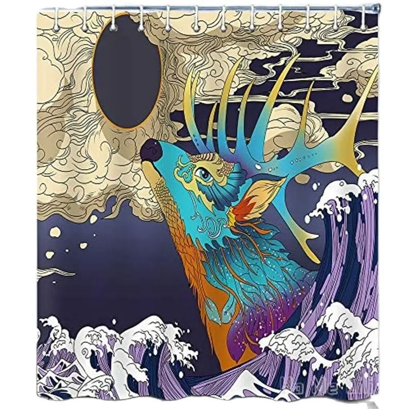 Deer By Ho Me Lili Shower Curtain Japanese Kanagawa Waves Elk Animal Kids Cartoon Marine Theme Bathroom Curtain Sets With Hooks
Deer By Ho Me Lili Shower Curtain Japanese Kanagawa Waves Elk Animal Kids Cartoon Marine Theme Bathroom Curtain Sets With Hooks