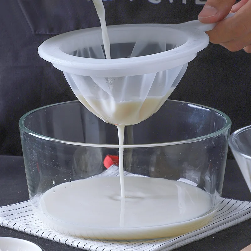 Mesh Soybean Milk Filter Residue Juice Filter Reusable Nylon Super Fine Colander Sieve Household Kitchen Tool Juice Strainer
Mesh Soybean Milk Filter Residue Juice Filter Reusable Nylon Super Fine Colander Sieve Household Kitchen Tool Juice Strainer